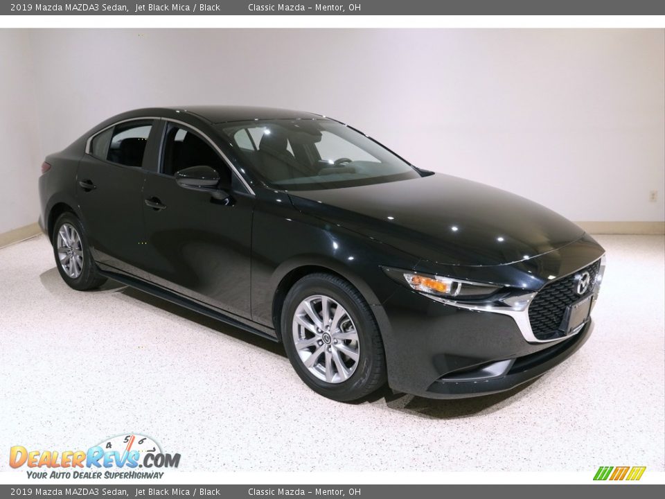 2019 Mazda MAZDA3 Sedan Jet Black Mica / Black Photo #1