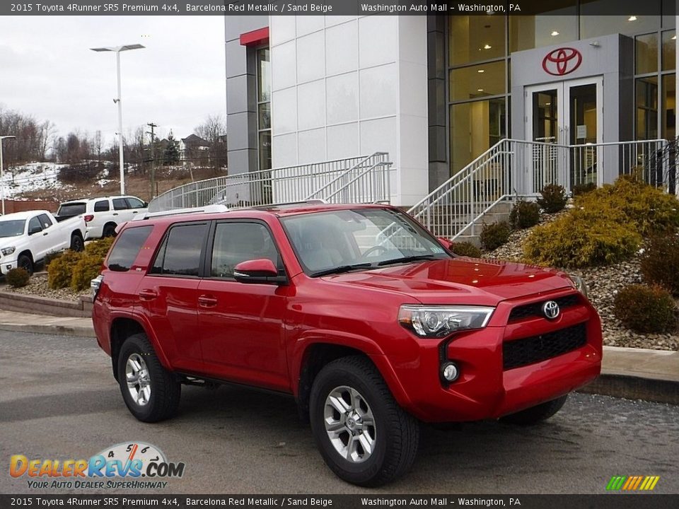 2015 Toyota 4Runner SR5 Premium 4x4 Barcelona Red Metallic / Sand Beige Photo #1