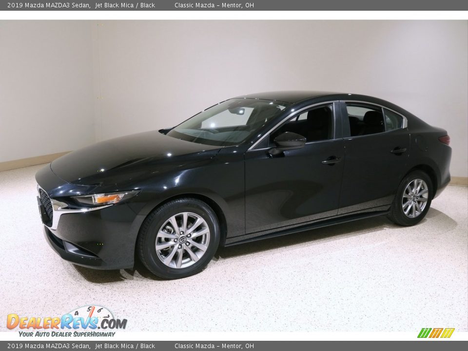 2019 Mazda MAZDA3 Sedan Jet Black Mica / Black Photo #3