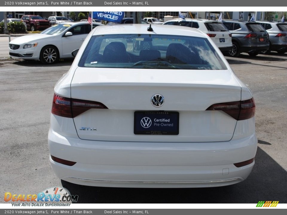 2020 Volkswagen Jetta S Pure White / Titan Black Photo #8