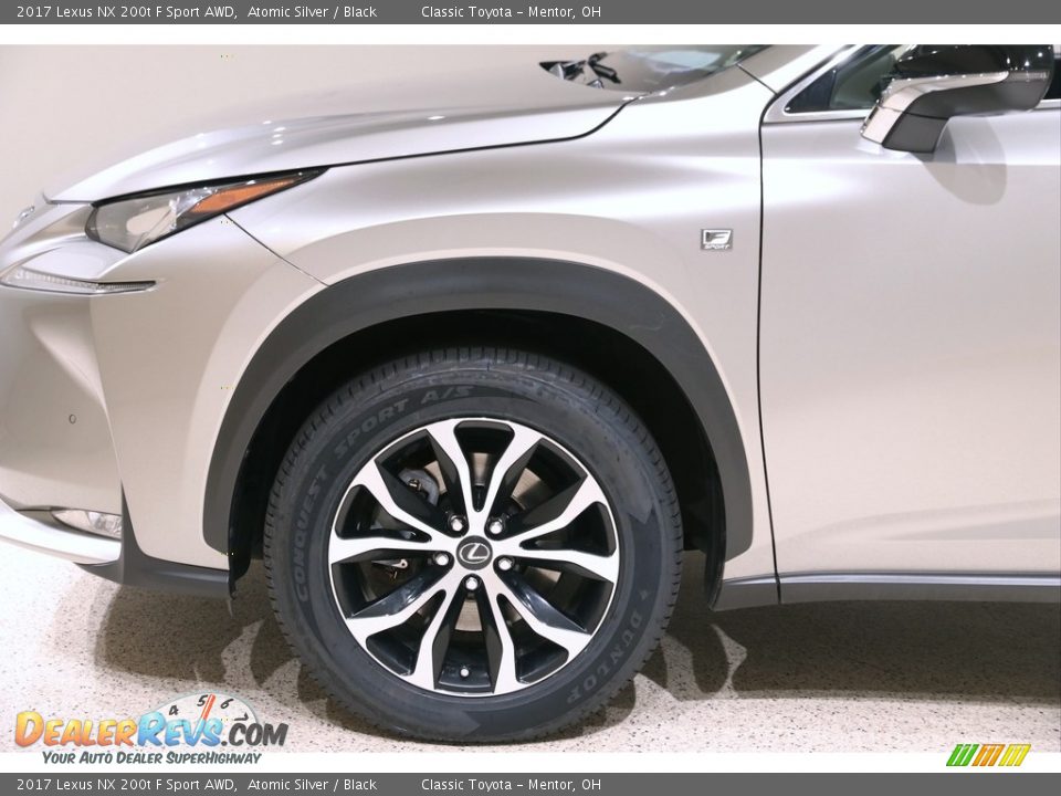 2017 Lexus NX 200t F Sport AWD Atomic Silver / Black Photo #24