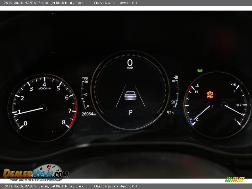 2019 Mazda MAZDA3 Sedan Jet Black Mica / Black Photo #8