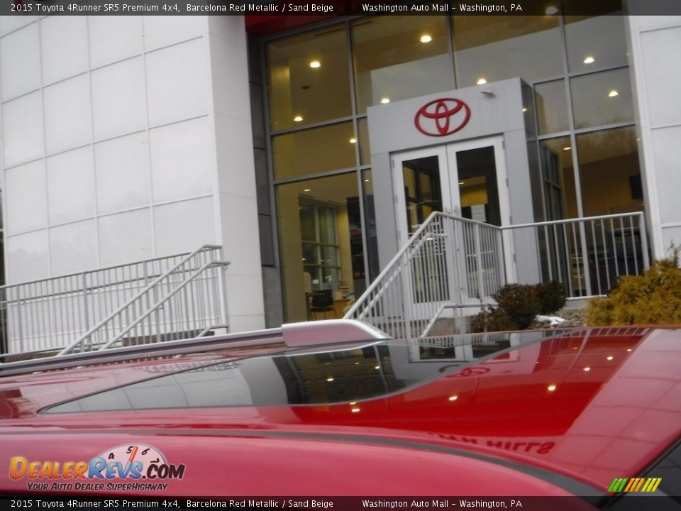 2015 Toyota 4Runner SR5 Premium 4x4 Barcelona Red Metallic / Sand Beige Photo #8