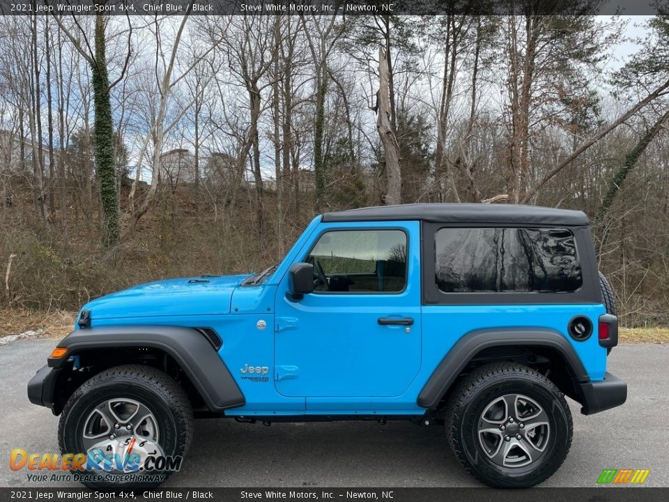 Chief Blue 2021 Jeep Wrangler Sport 4x4 Photo #1