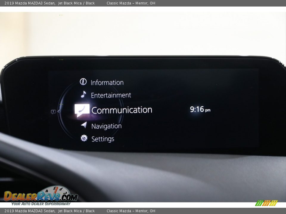 2019 Mazda MAZDA3 Sedan Jet Black Mica / Black Photo #10