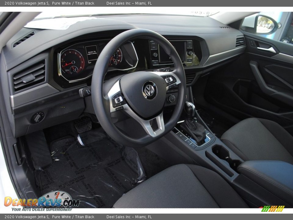 2020 Volkswagen Jetta S Pure White / Titan Black Photo #14