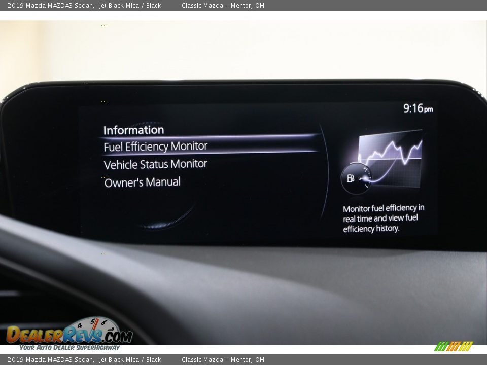 2019 Mazda MAZDA3 Sedan Jet Black Mica / Black Photo #11