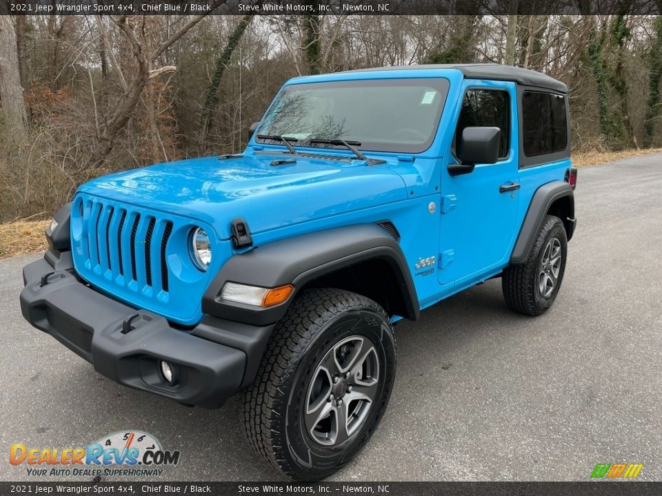 Chief Blue 2021 Jeep Wrangler Sport 4x4 Photo #2