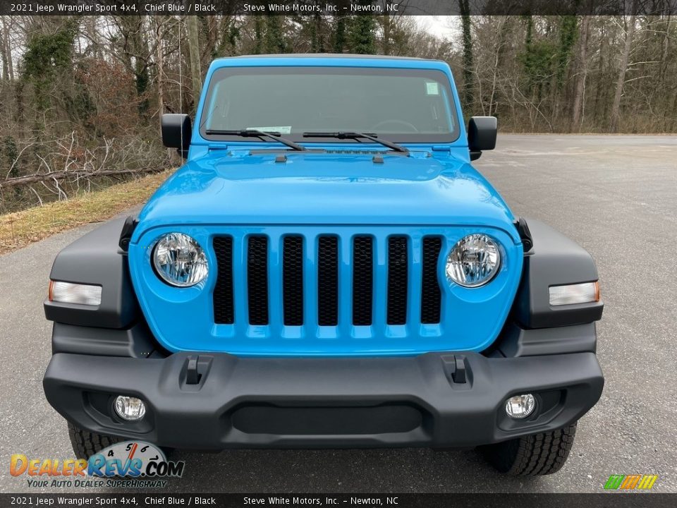 2021 Jeep Wrangler Sport 4x4 Chief Blue / Black Photo #3