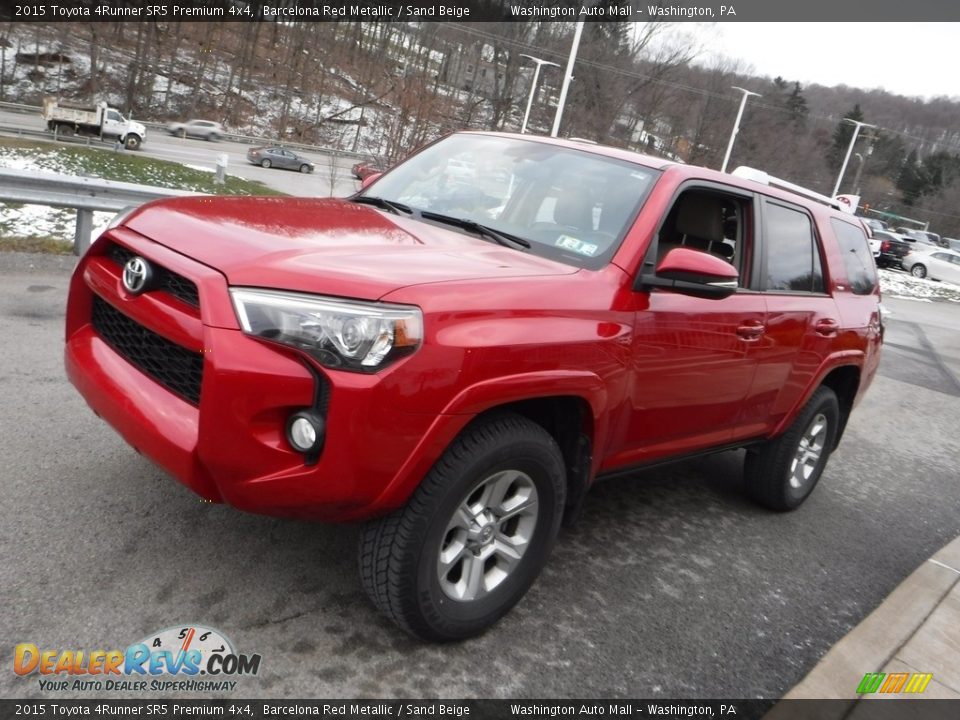 2015 Toyota 4Runner SR5 Premium 4x4 Barcelona Red Metallic / Sand Beige Photo #12