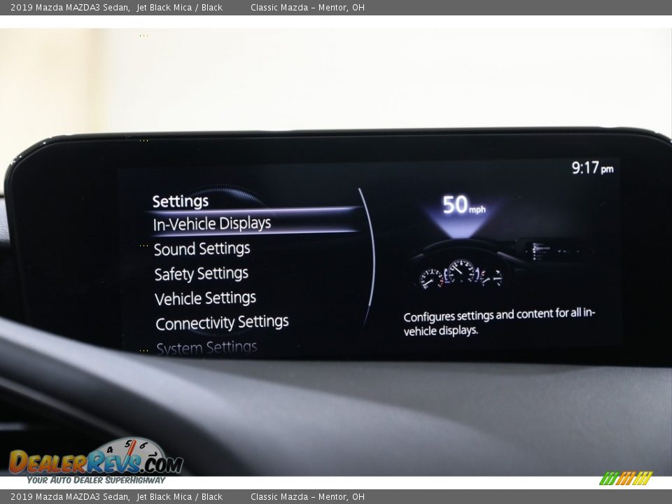 2019 Mazda MAZDA3 Sedan Jet Black Mica / Black Photo #15