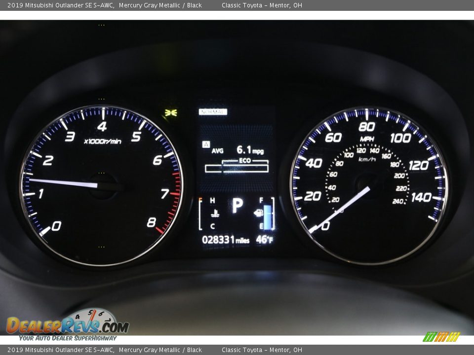 2019 Mitsubishi Outlander SE S-AWC Gauges Photo #8