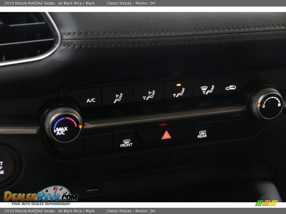 2019 Mazda MAZDA3 Sedan Jet Black Mica / Black Photo #17