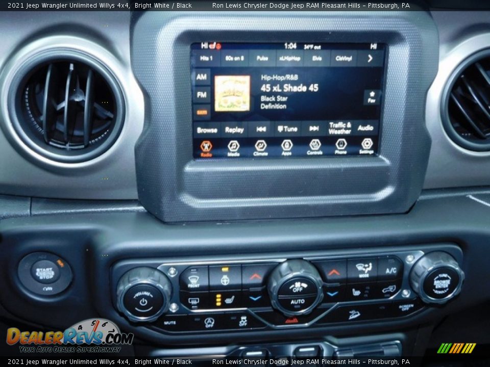2021 Jeep Wrangler Unlimited Willys 4x4 Bright White / Black Photo #15