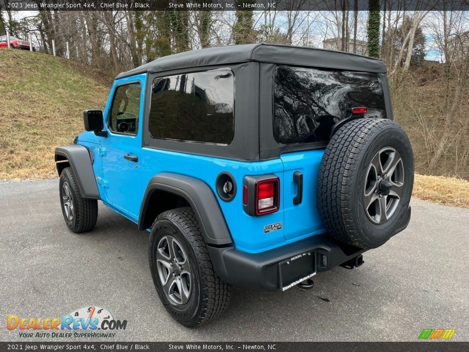 2021 Jeep Wrangler Sport 4x4 Chief Blue / Black Photo #8