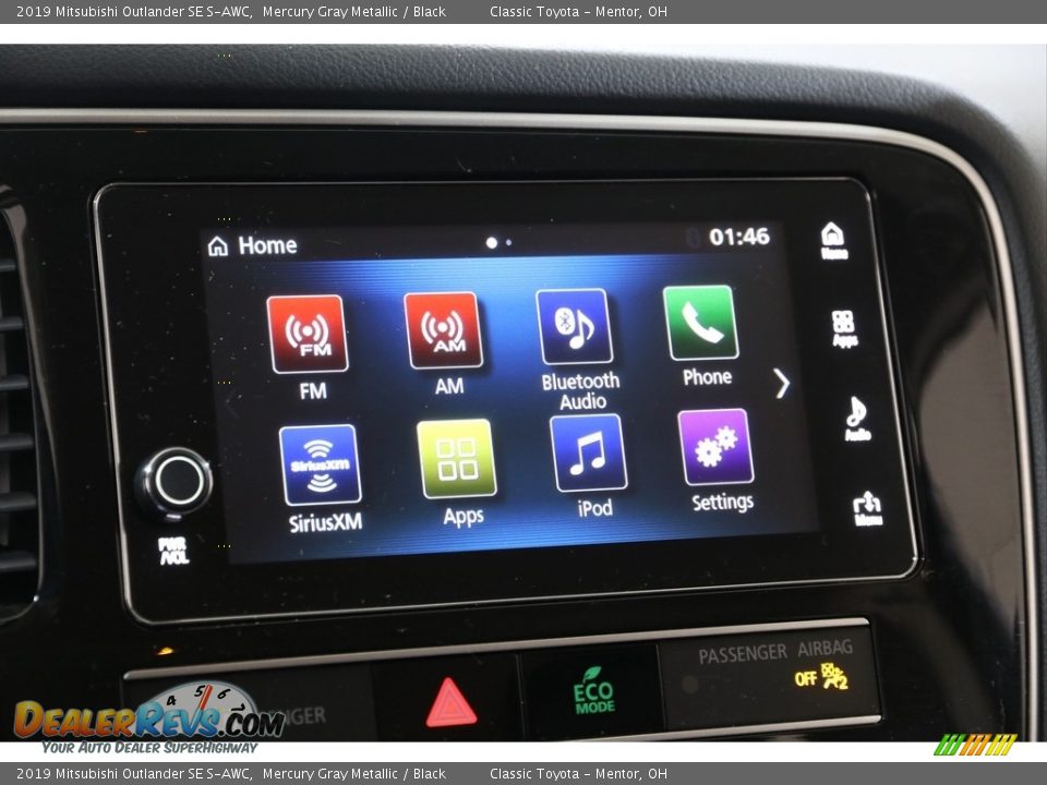 2019 Mitsubishi Outlander SE S-AWC Mercury Gray Metallic / Black Photo #10