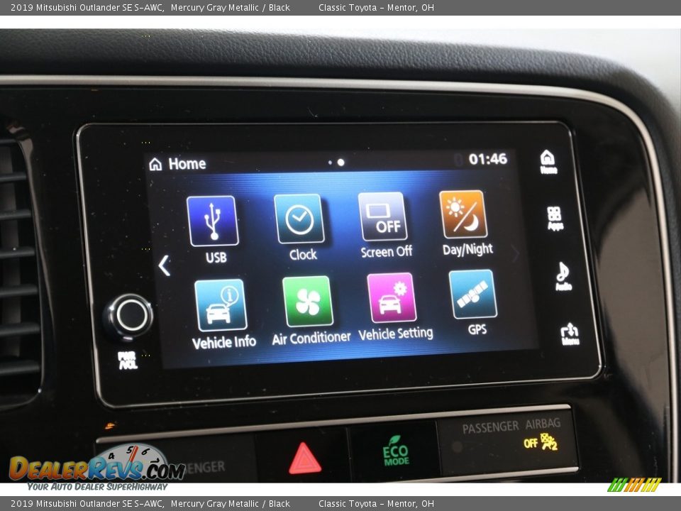 2019 Mitsubishi Outlander SE S-AWC Mercury Gray Metallic / Black Photo #11