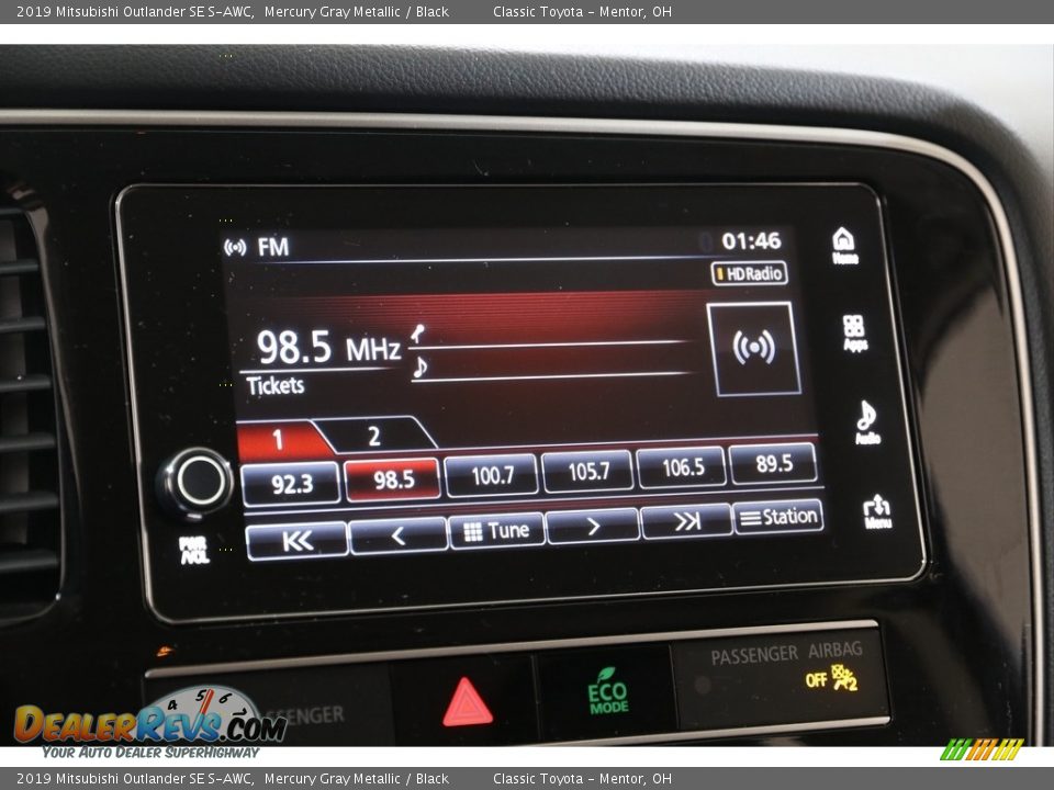 2019 Mitsubishi Outlander SE S-AWC Mercury Gray Metallic / Black Photo #12