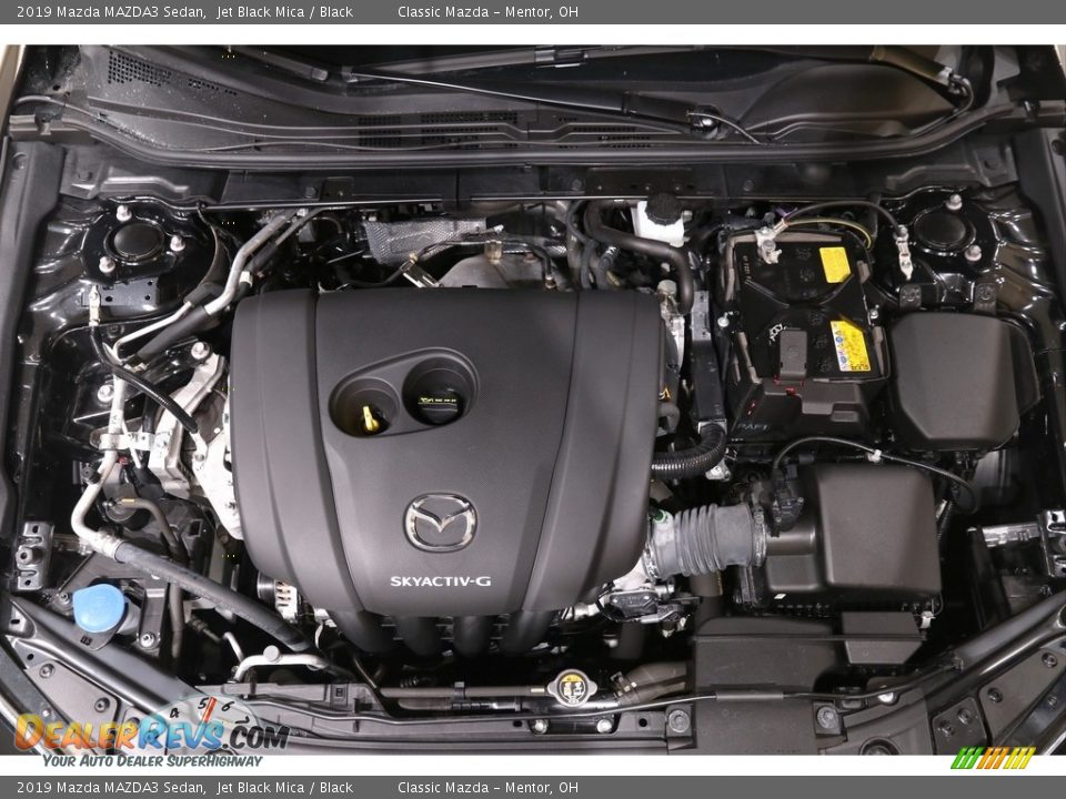 2019 Mazda MAZDA3 Sedan Jet Black Mica / Black Photo #23