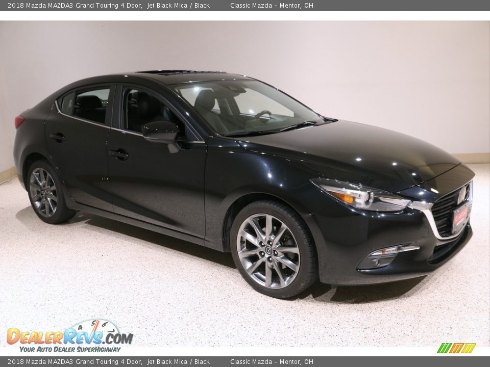 2018 Mazda MAZDA3 Grand Touring 4 Door Jet Black Mica / Black Photo #1