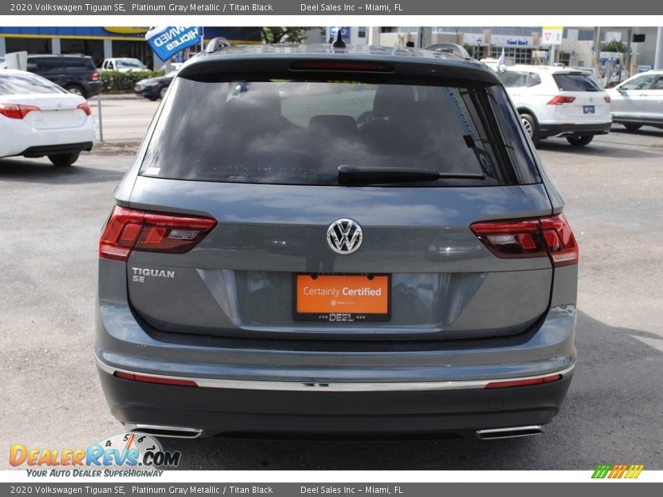 2020 Volkswagen Tiguan SE Platinum Gray Metallic / Titan Black Photo #8