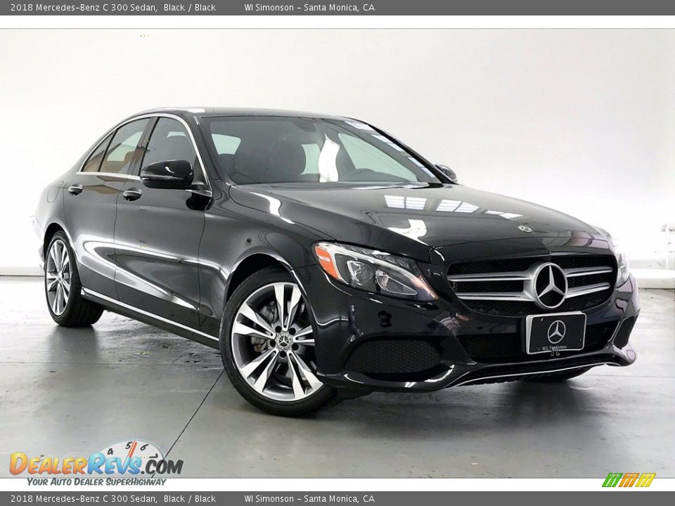 2018 Mercedes-Benz C 300 Sedan Black / Black Photo #34