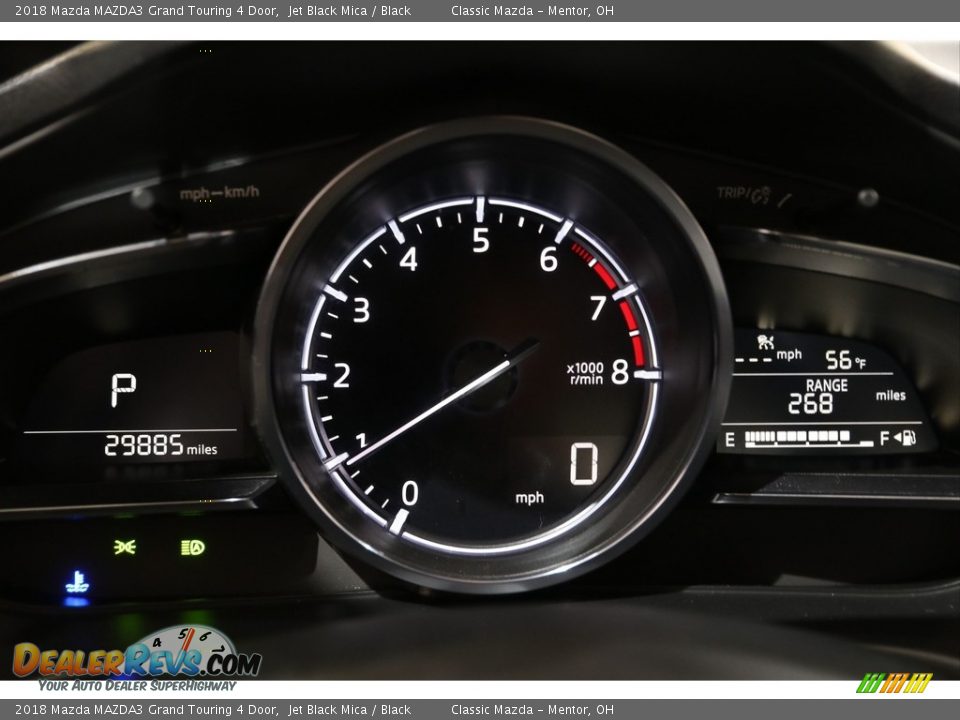 2018 Mazda MAZDA3 Grand Touring 4 Door Jet Black Mica / Black Photo #8