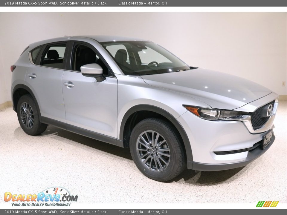 2019 Mazda CX-5 Sport AWD Sonic Silver Metallic / Black Photo #1