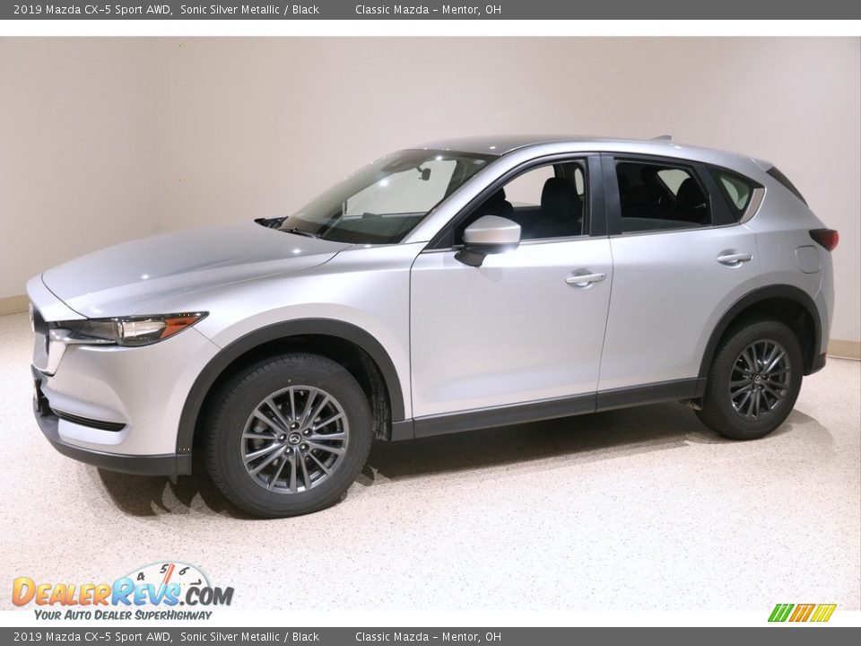 2019 Mazda CX-5 Sport AWD Sonic Silver Metallic / Black Photo #3