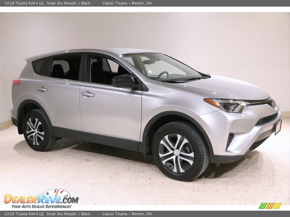 2018 Toyota RAV4 LE Silver Sky Metallic / Black Photo #1