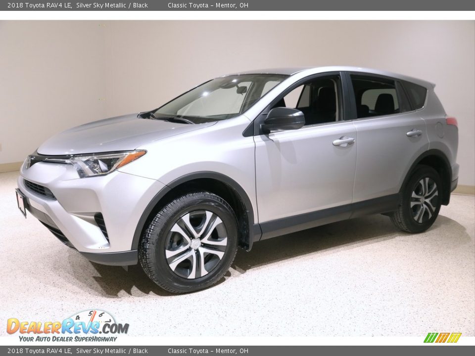 2018 Toyota RAV4 LE Silver Sky Metallic / Black Photo #3