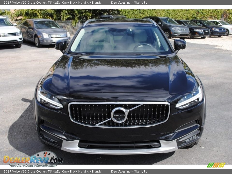 2017 Volvo V90 Cross Country T6 AWD Onyx Black Metallic / Blonde Photo #3