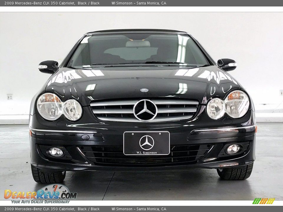 2009 Mercedes-Benz CLK 350 Cabriolet Black / Black Photo #2