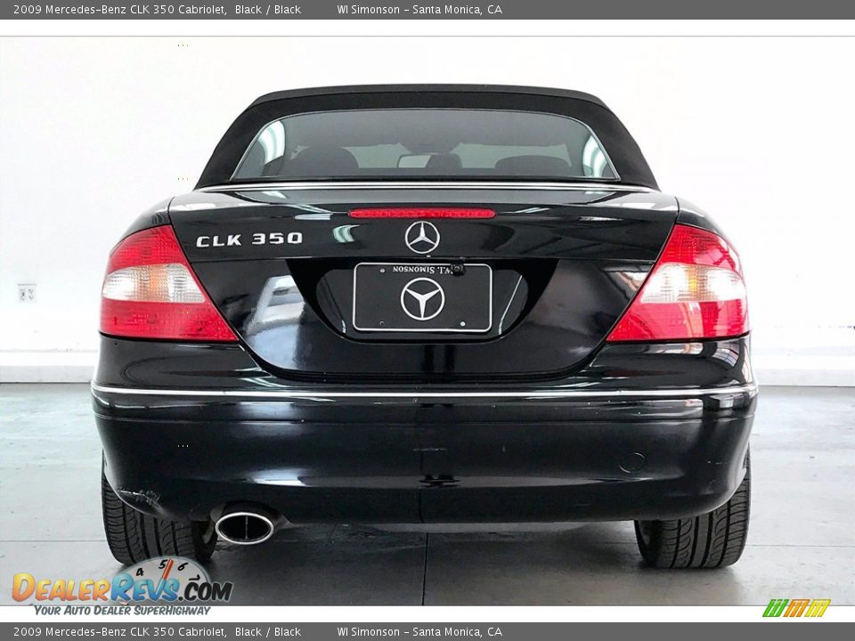 2009 Mercedes-Benz CLK 350 Cabriolet Black / Black Photo #3