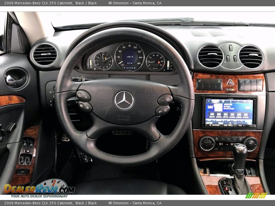 2009 Mercedes-Benz CLK 350 Cabriolet Black / Black Photo #4