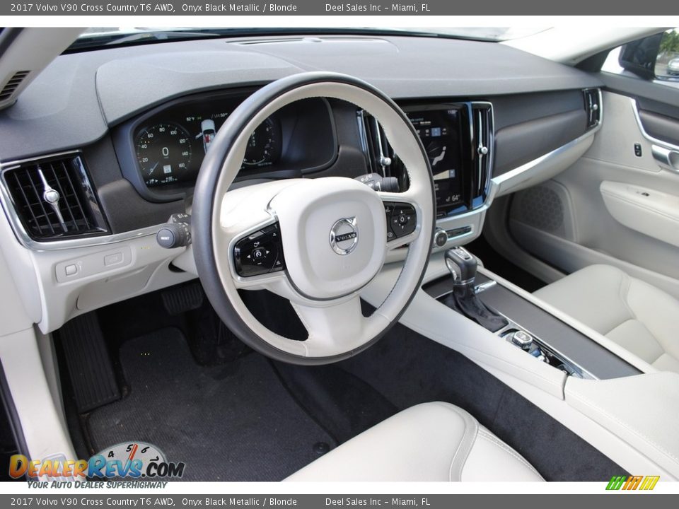 Blonde Interior - 2017 Volvo V90 Cross Country T6 AWD Photo #14