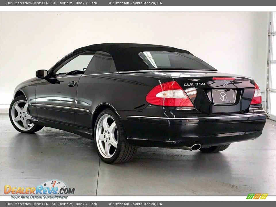 2009 Mercedes-Benz CLK 350 Cabriolet Black / Black Photo #10