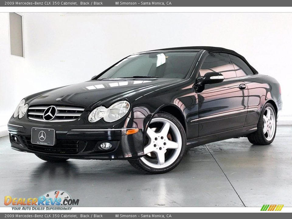 2009 Mercedes-Benz CLK 350 Cabriolet Black / Black Photo #12