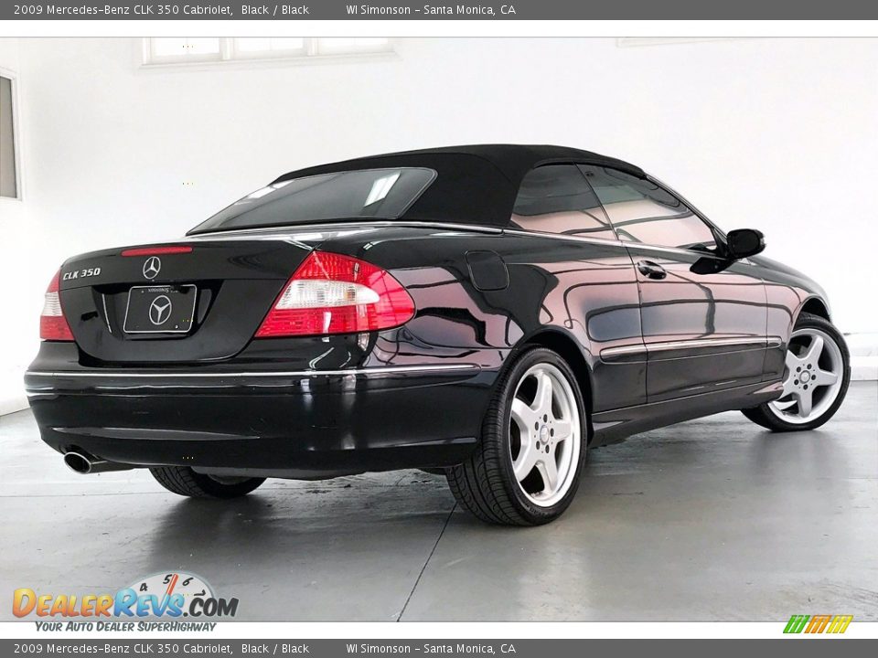 2009 Mercedes-Benz CLK 350 Cabriolet Black / Black Photo #13