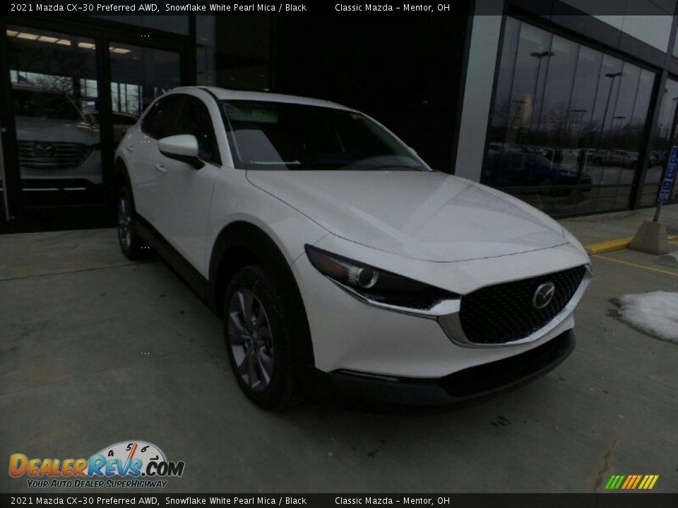 2021 Mazda CX-30 Preferred AWD Snowflake White Pearl Mica / Black Photo #1