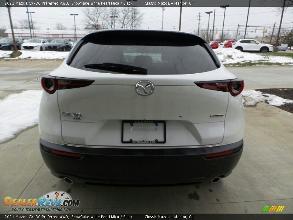 2021 Mazda CX-30 Preferred AWD Snowflake White Pearl Mica / Black Photo #8