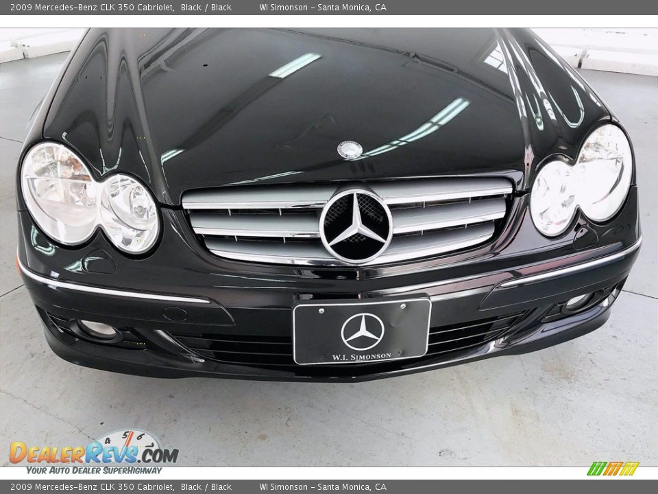 2009 Mercedes-Benz CLK 350 Cabriolet Black / Black Photo #30