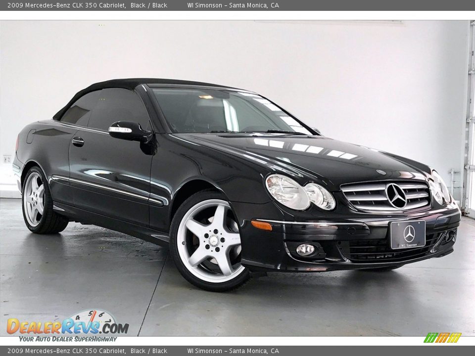 2009 Mercedes-Benz CLK 350 Cabriolet Black / Black Photo #34