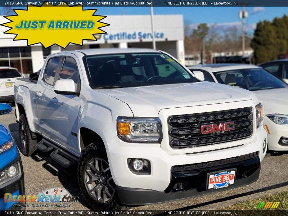 2019 GMC Canyon All Terrain Crew Cab 4WD Summit White / Jet Black/­Cobalt Red Photo #1