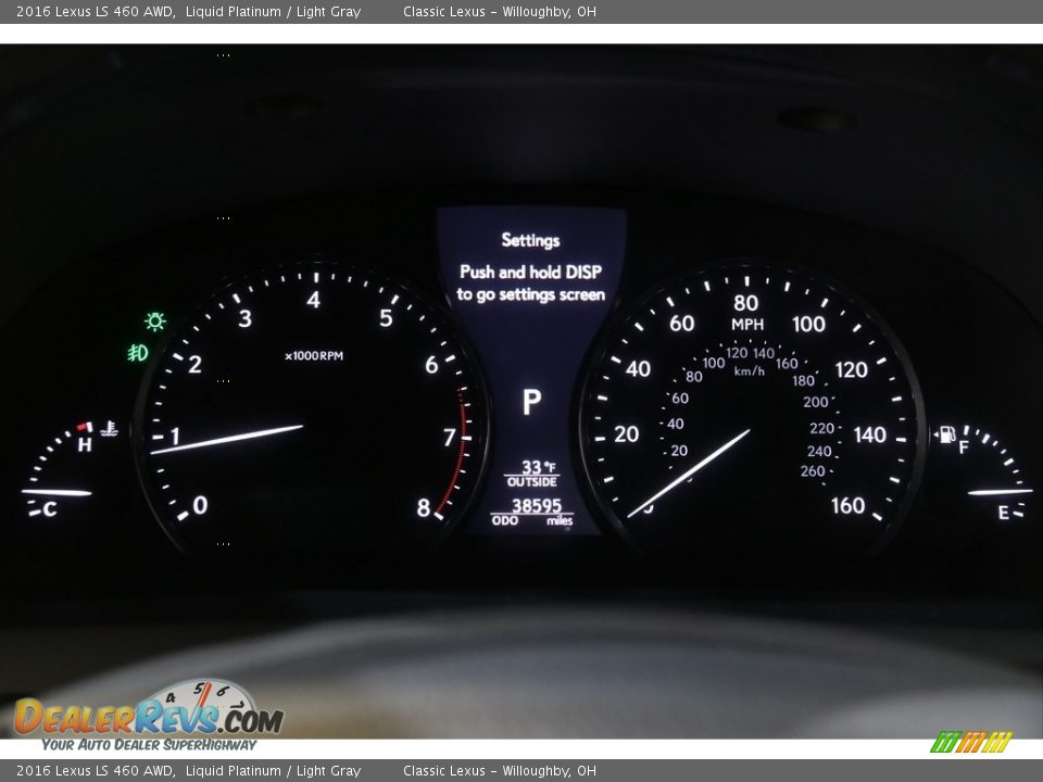 2016 Lexus LS 460 AWD Gauges Photo #8