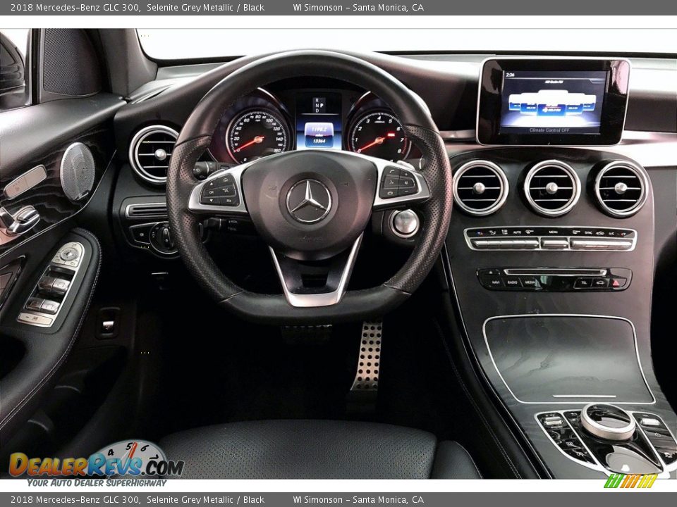 2018 Mercedes-Benz GLC 300 Selenite Grey Metallic / Black Photo #4