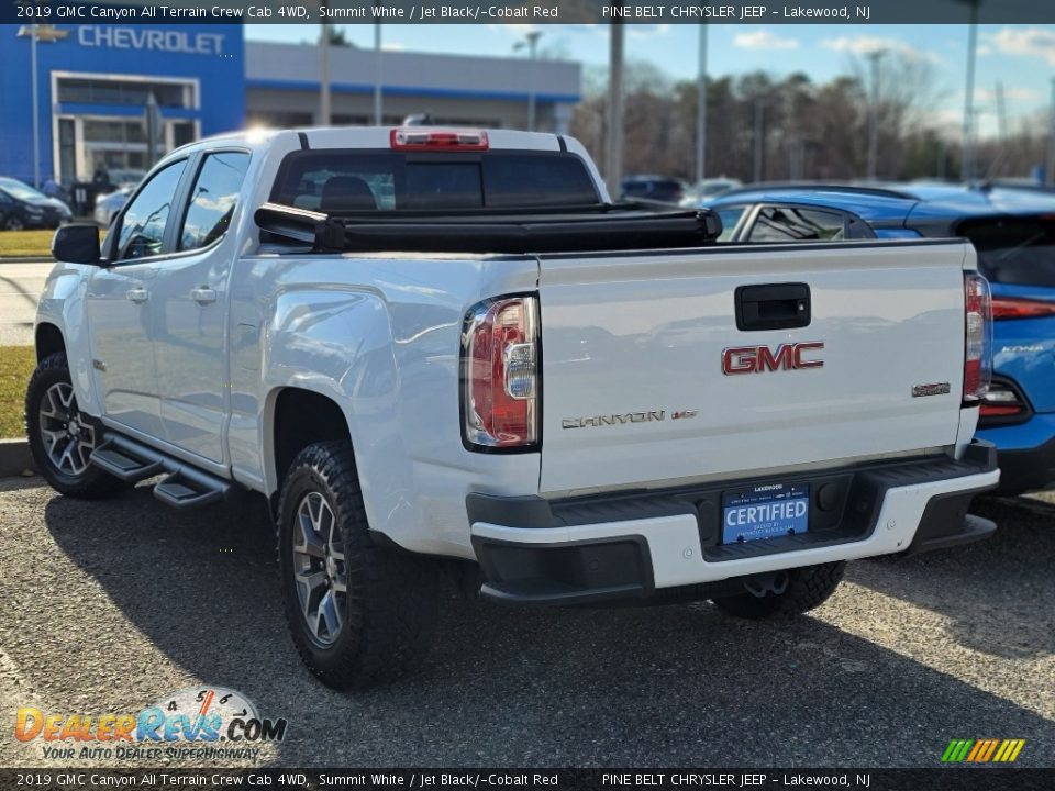 2019 GMC Canyon All Terrain Crew Cab 4WD Summit White / Jet Black/­Cobalt Red Photo #4