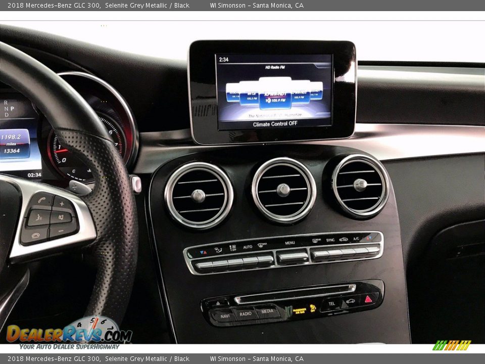 2018 Mercedes-Benz GLC 300 Selenite Grey Metallic / Black Photo #5