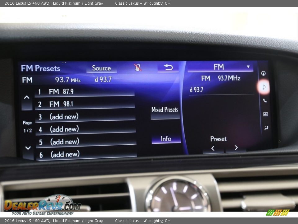 Audio System of 2016 Lexus LS 460 AWD Photo #12