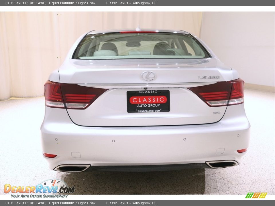 2016 Lexus LS 460 AWD Liquid Platinum / Light Gray Photo #26